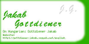 jakab gottdiener business card